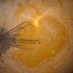 Canelés de Bordeaux • Mix the eggs, the flour and the sugar