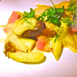 Cafe qui parle Joue de Cochon croustillant
